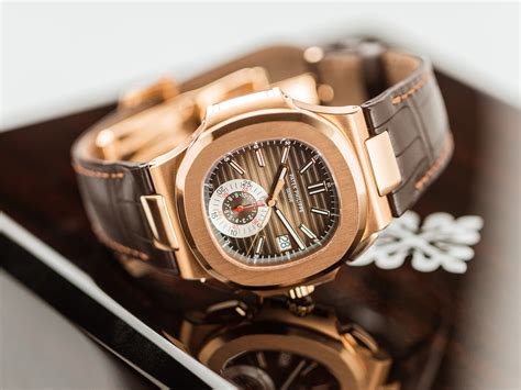 patek philippe nautilus 5980r-001 leather strap 18k rose gold|Patek Philippe Nautilus 5980R.